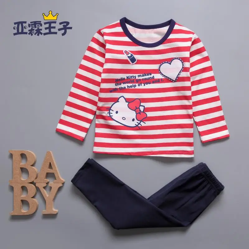 

Boys Pajamas sleepwear baby Pizama Hello Kitty Girls Clothes Kid Girl Clothing Dinosaurio infant pyjamas pijama boy pajama sets