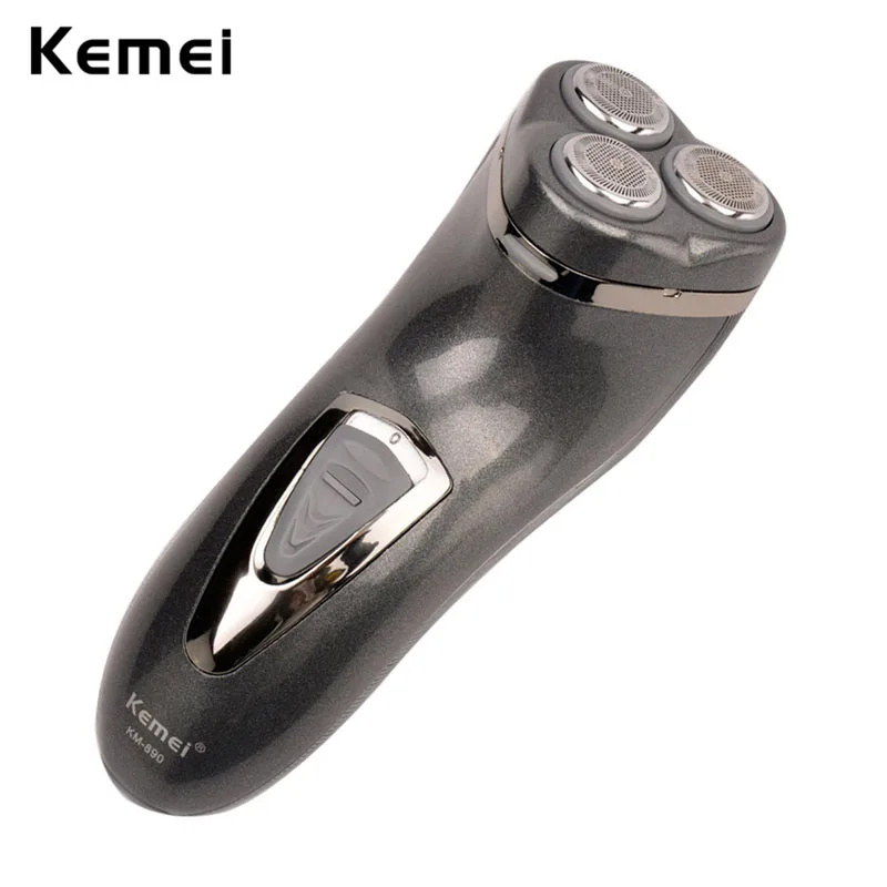 Kemei الذكور ماكينة حلاقة 2016 جديد الرجال 3D قابلة للشحن رجل ماكينة حلاقة كهربائية 3 رئيس ماكينة حلاقة الحلاقة ل اللحية الشعر العناية بالوجه