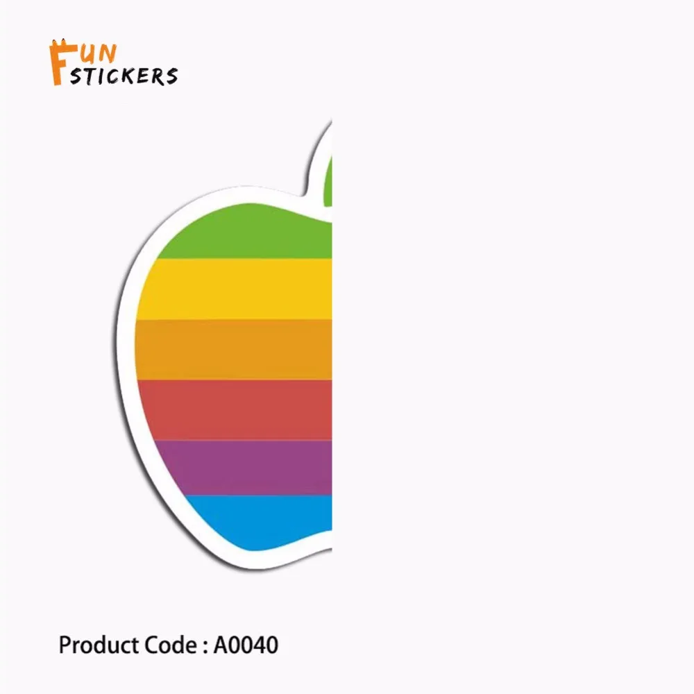 Цвет Apple США логотип с рисунками фруктов Водонепроницаемый Стикеры игрушка
