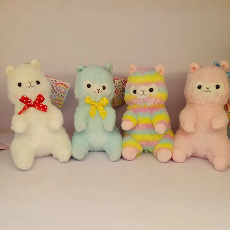 

Japan Rainbow Alpacasso Color Alpaca Plush Toy Doll Birthday Present Gift