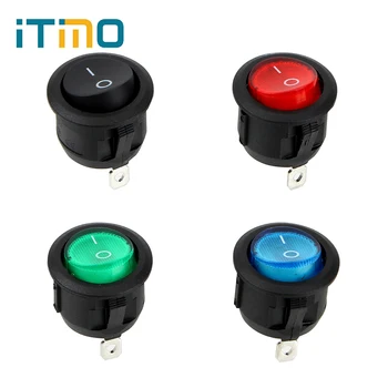 

ITimo ON-OFF Illuminated Round Rocker Switch 220V 4pcs/Set
