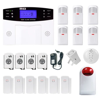 

2017 Minritech Home Security GSM Alarm System Wireless/Wired SMS Burglar Voice Alarm System Remote Control Set Arm/Disarm KIT