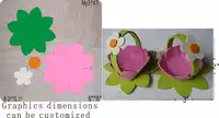 Flower basket wood moulds die cut accessories wooden die Regola Acciaio Die Misura MY