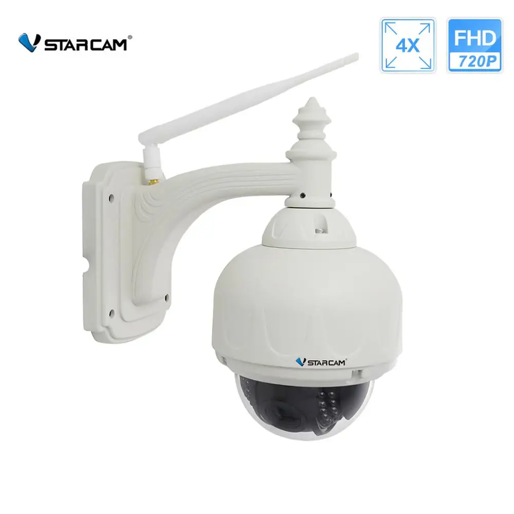 VStarcam Беспроводная купольная ip-камера PTZ наружная 720P HD 4X Zoom CCTV охранная видео