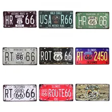 Винтажная металлическая живопись, Жестяная Табличка, Жестяная Табличка, США, табличка, гараж, Route 66, автомобильный лицензионный бар, жестяная стена, украшение для дома 15*30 см C1