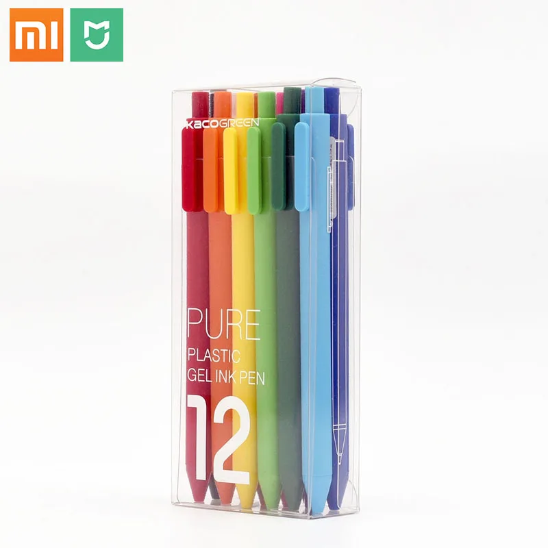 Цветная ручка для студентов Xiaomi Mijia KACO 0 5 мм запасной ABS пластик длина 400 м от