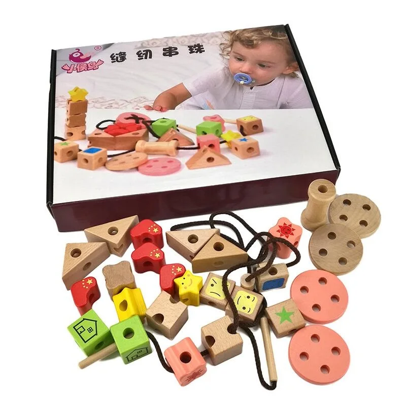 Fly AC бусины девочка игрушка-22 шт. DIY геометрической формы деревянные бусины удовольствие для ремесла подарочные игрушки для детей, подарок
