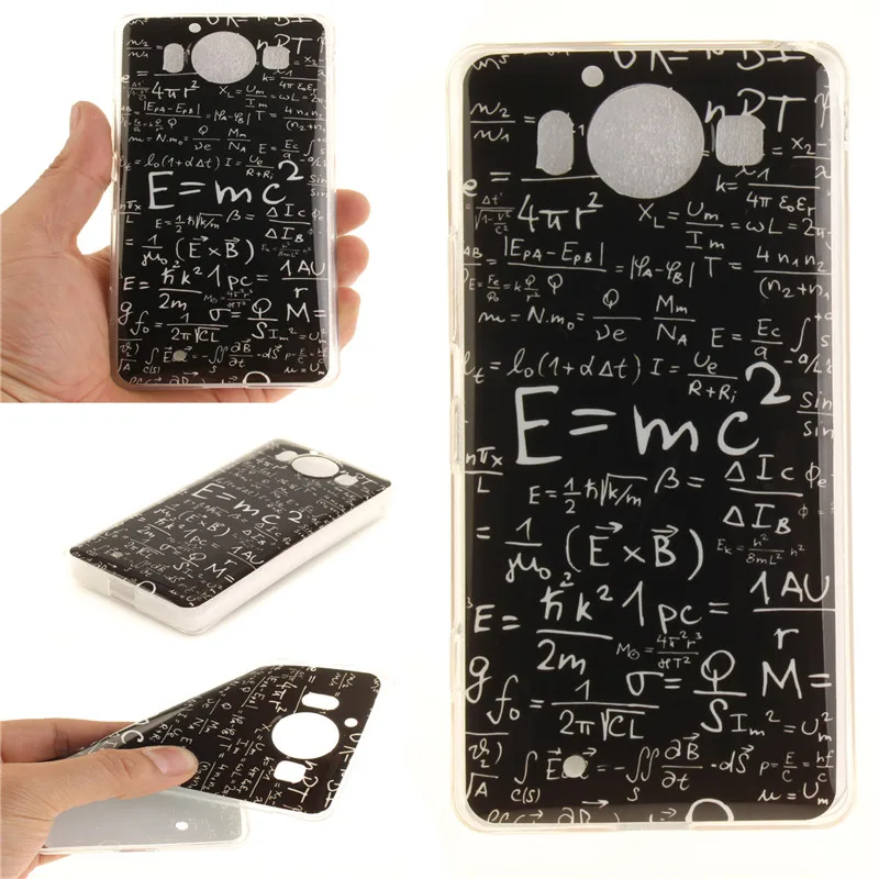 

For Nokia Lumia 950 Case Luxury Soft TPU Back Cover Case for Nokia Microsoft Lumia 950 5.2" Cartoon Mobile Phone Silicone Bags