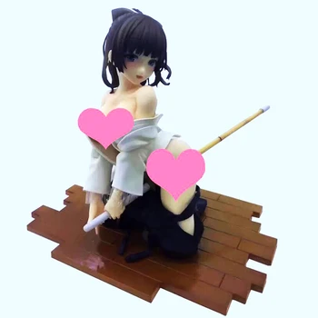 

17CM Japanese sexy anime figure Native sexy girls Bayari kendo girls action figure collectible model toys for boys