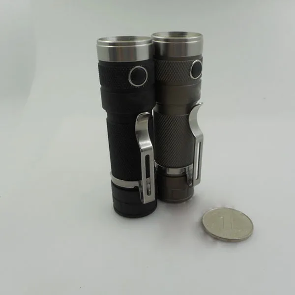 Мини 4 й крошечный 18650 XM L2 850LM маленький светодиодный фонарик серый перезаряжаемый