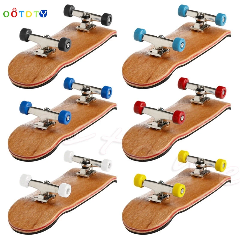 Basic Complete Wooden Deck Fingerboard Maple Wood with Bearings Grit