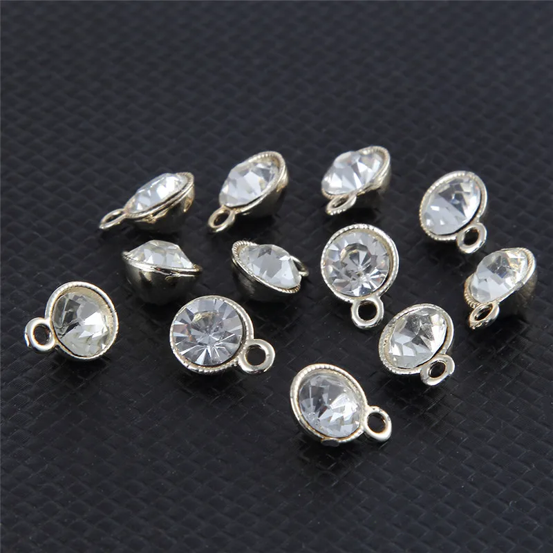 Buy High Grade Gold Color Alloy Round Rhinestone
