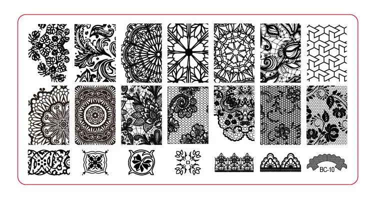 

BC-010 Image Plate -1PCS/Lot New Plastic Manicure Template Nail Art Image Stamping Polish Print Plate Stamper (free ship)