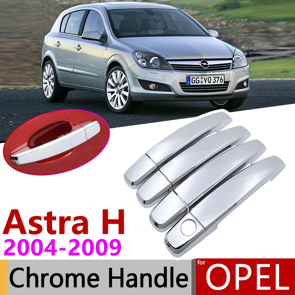 Для Opel Astra H 2004 ~ 2009 Vauxhall Holden family хромированная крышка ручки двери наклейки на