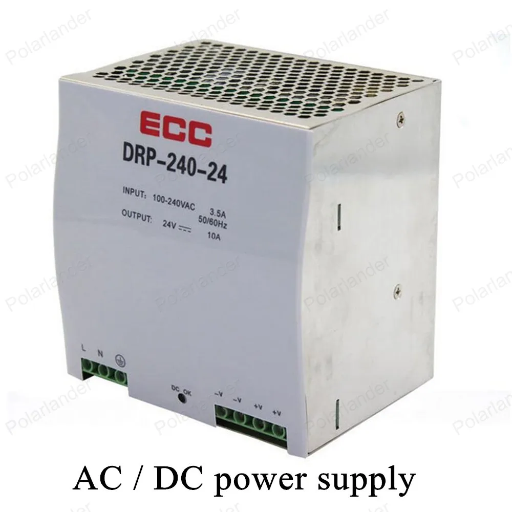 Светодиодный драйвер импульсный источник питания rail AC/DC 24 V 10A двойной выходной трансформатор напряжения безопасности для дисплей из светодиодной ленты Billboard