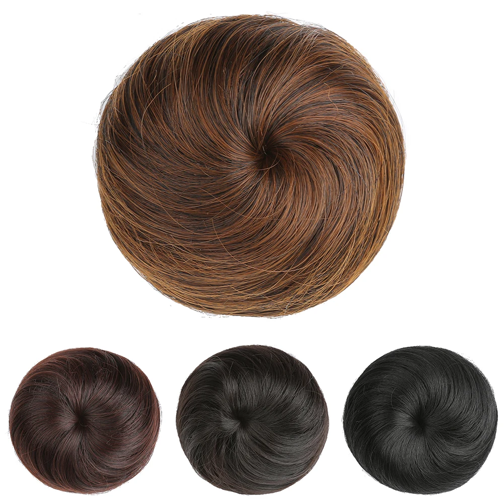 Твердые Adjsutable размеры шиньон Scrunchie синтетические моющиеся удобная одежда легкий