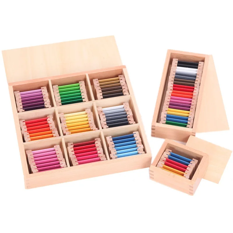 

Montessori Teaching Aids Wooden Color Plate Professional Early Teaching and Sensory Training Toys