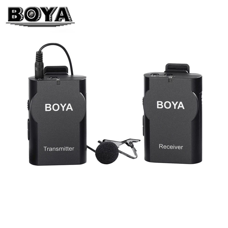 

BOYA BY-WM4 Professional Condenser Microphone Lavalier Microphone with Wind Protection for Smartphone DSLR Cameras Camcorders PC