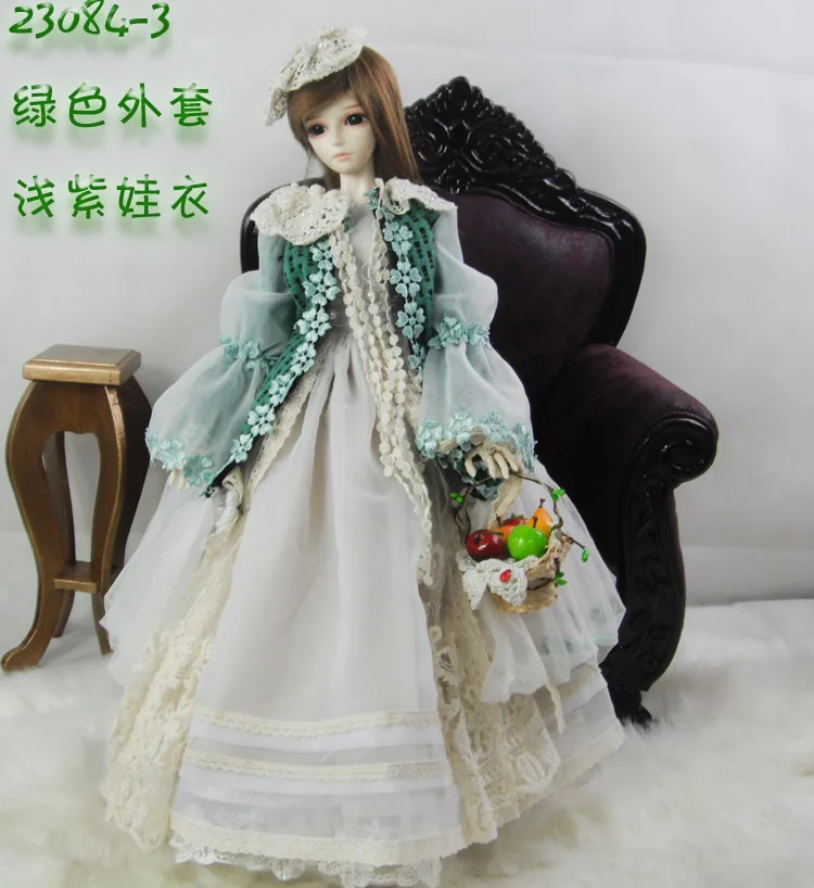 1/4 1/3 весы BJD пальто + платье комплект для SD одежды Аксессуары куклы не включены
