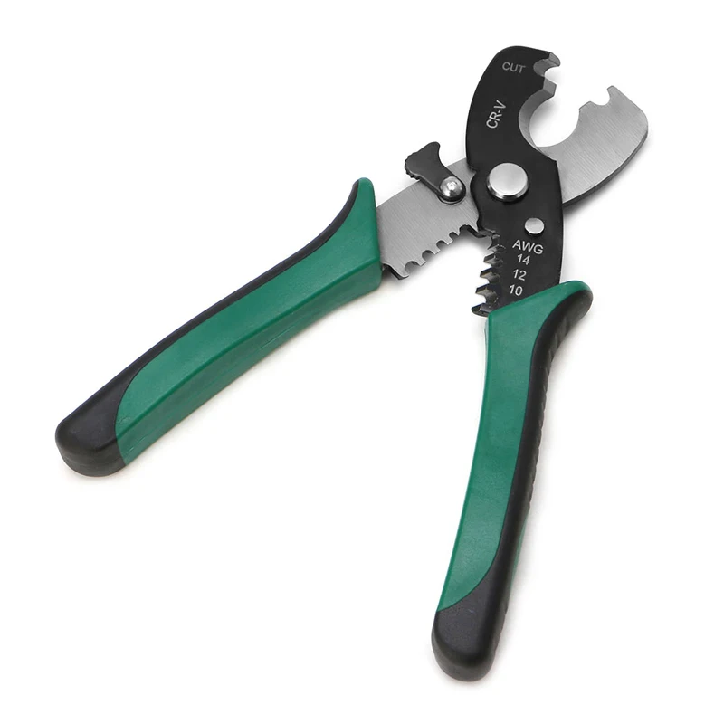 

8" Wire Stripper Cable Cutting Scissor Pliers Cutter 1.6-3.3mm Multi Hand Tools