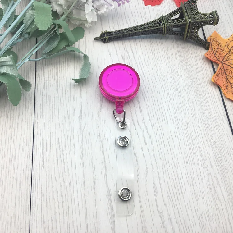 Creative Smiling Face Chest Card Easy Pull Buckle Expansion Easy Pull Wire Device Hanging Wire Document Buckle