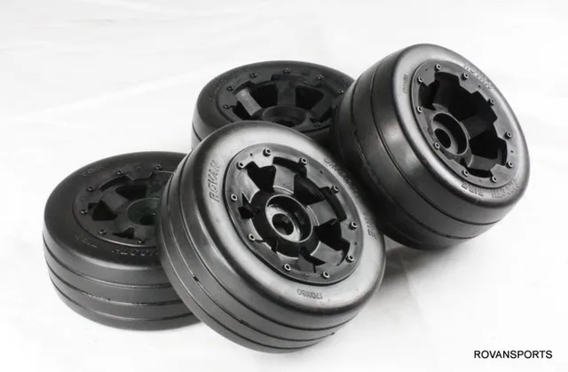 Best Price rc car smooth wheel with slick tire on road tyre for 1/5 scale HPI Rovan Baja 5B