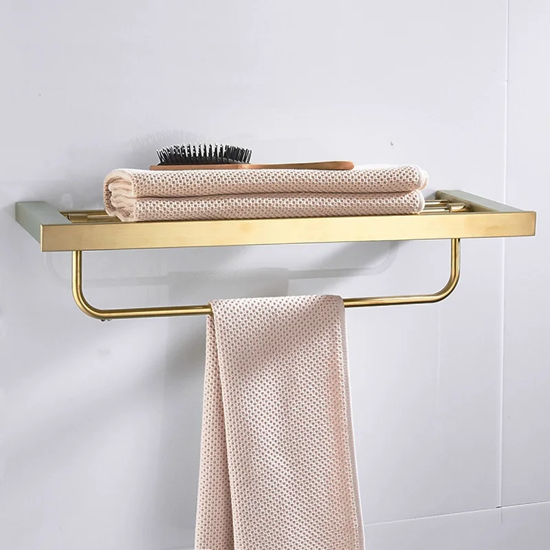 MTTUZK 304 нержавеющая сталь матовый золотой вешалка для полотенец Держатель для полотенец вешалка для полотенец полки для ванной комнаты