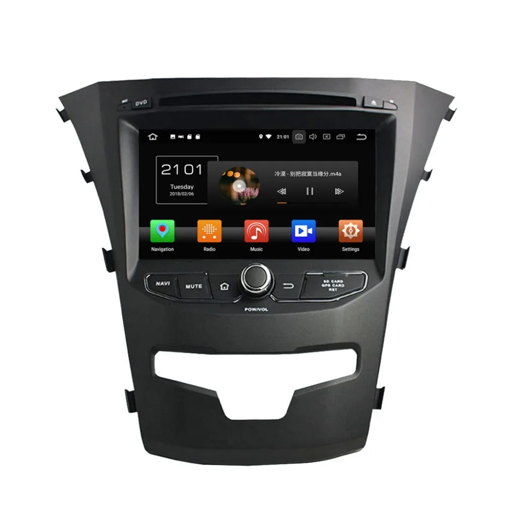 Cheap Octa Core 7 inch Android 9.0 Car Radio DVD player GPS for for SsangYong  Korando 2014 NAVIGATION gps 4G ram 64g rom stereo auto 0