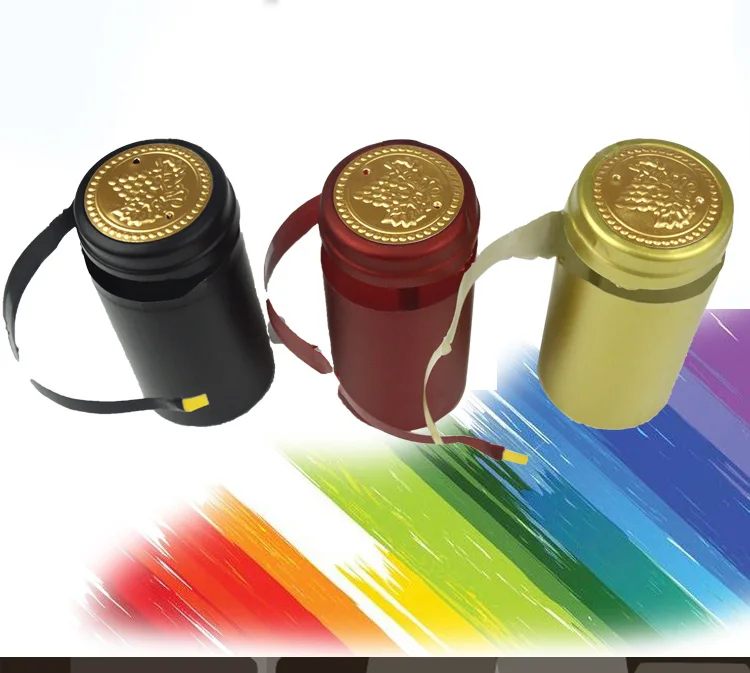 bottle cap heat wine shrink seal 100pcs brewing pvc diy bar import row material