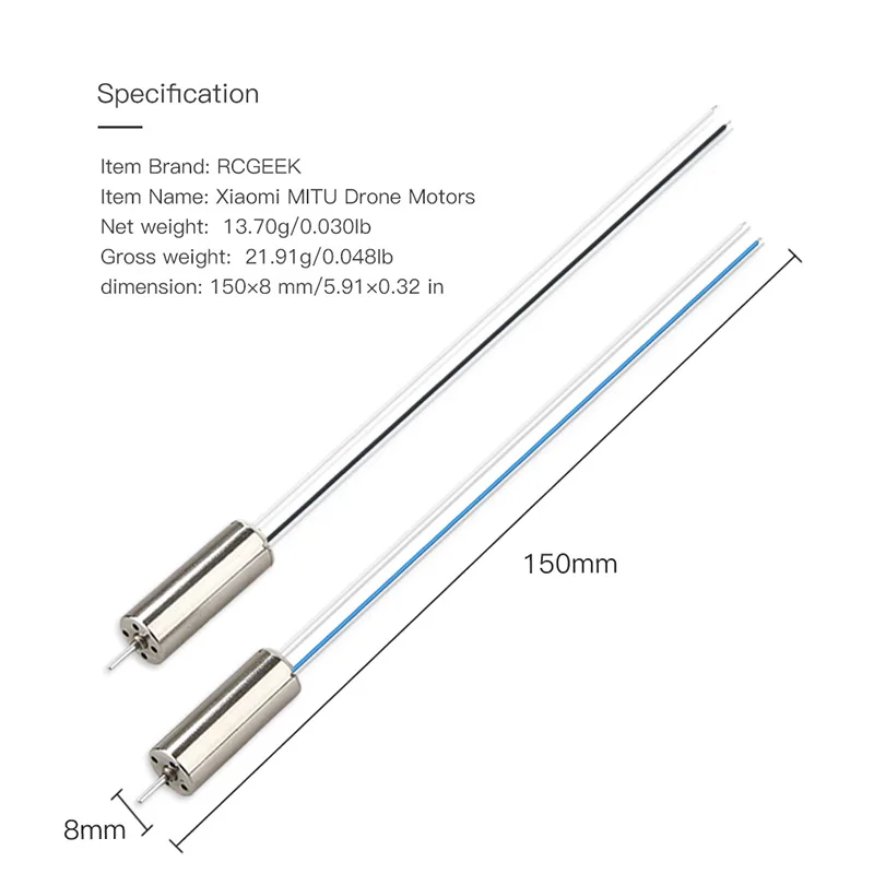 4pcs Repair Replace Spare Parts Motor CW&CCW for Xiaomi  MITU WIFI FPV Quadcopter Drone Accessories 1 (13)