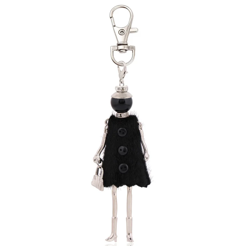 Women Key Chain Statement Fashion Design Holder Pendant Charms Jewelry Ring
