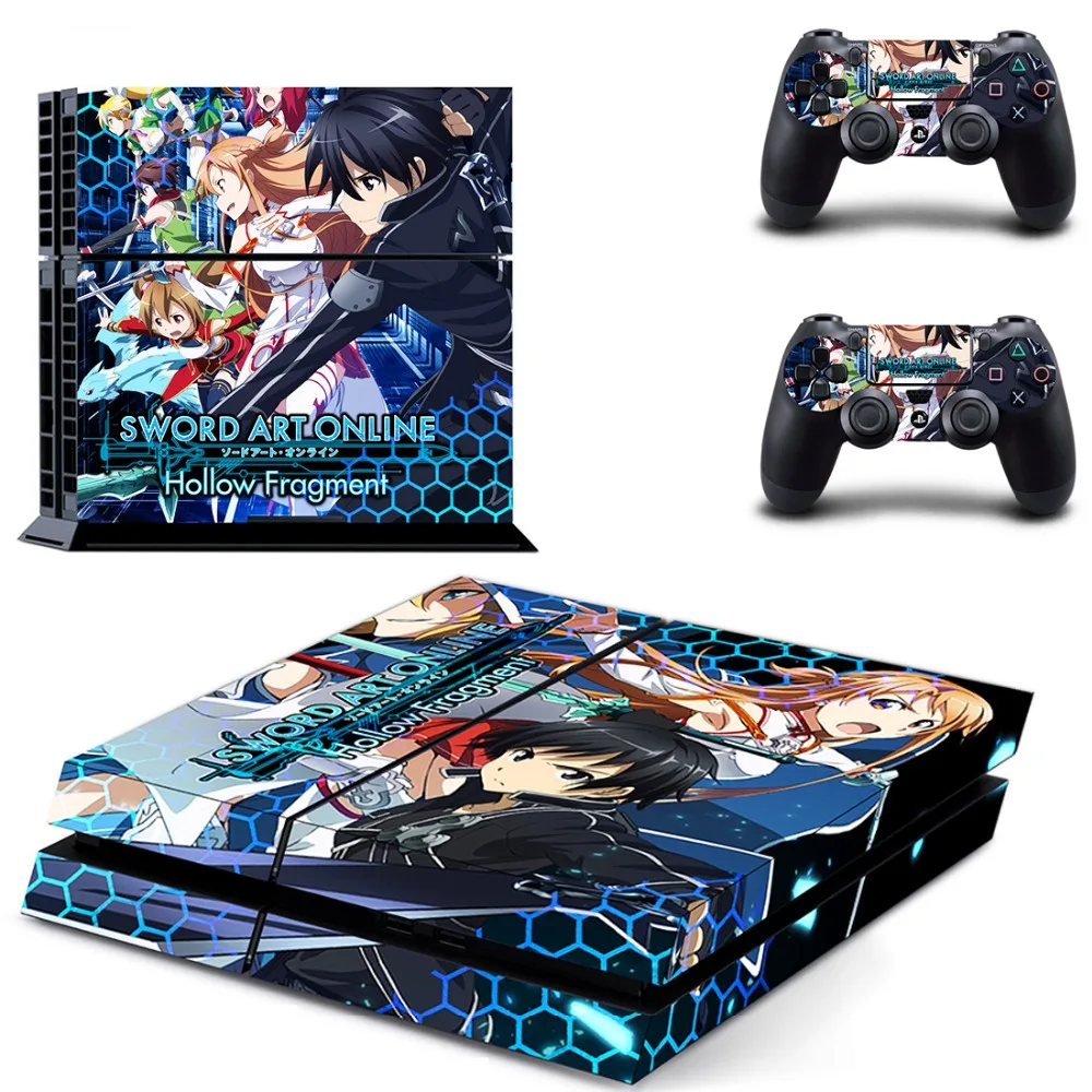 Sword Art Online SAO PS4 наклейка на кожу Виниловая для Sony Playstation 4 консоль и 2 контроллера