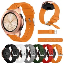 Мягкий силиконовый сменный ремешок для наручных часов ремешок для samsung Galaxy Watch 42 мм gear s3 группа кожаный ремешок для часов