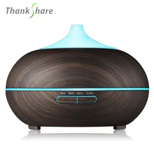 THANKSHARE, 550 мл, диффузор эфирного масла, арома, холодный туман, увлажнитель воздуха, рассеиватель, Huile, эссенция, 7 цветов, светодиодный светильник, Humidificador SPA