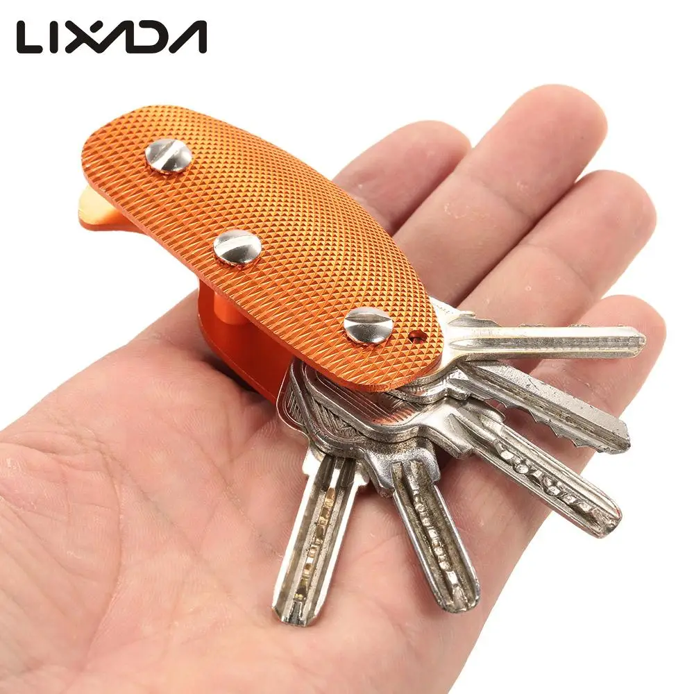 

Compact Aluminum Alloy Key Holder Key Organizer Clip Folder Multi-Use EDC Aluminum Alloy Key Holder Key EDC Pocket Tool