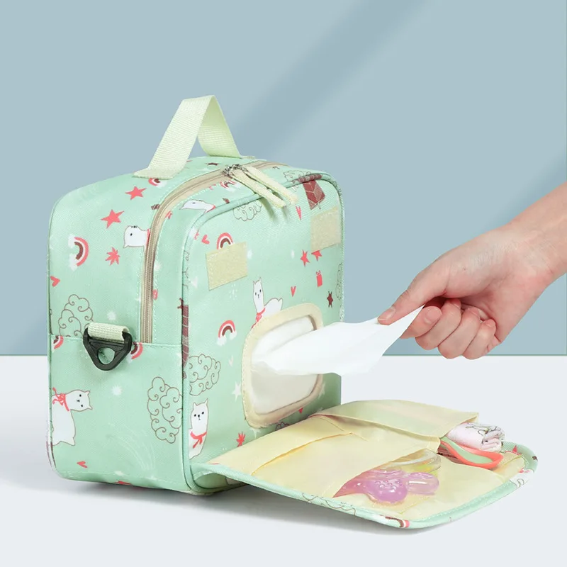 

Cartoon Baby Diaper Bag Fashionable Mother's Maternity Bag Large-capacity Baby Stroller Nappy Mommy Bag Portable Care Nappy Bag