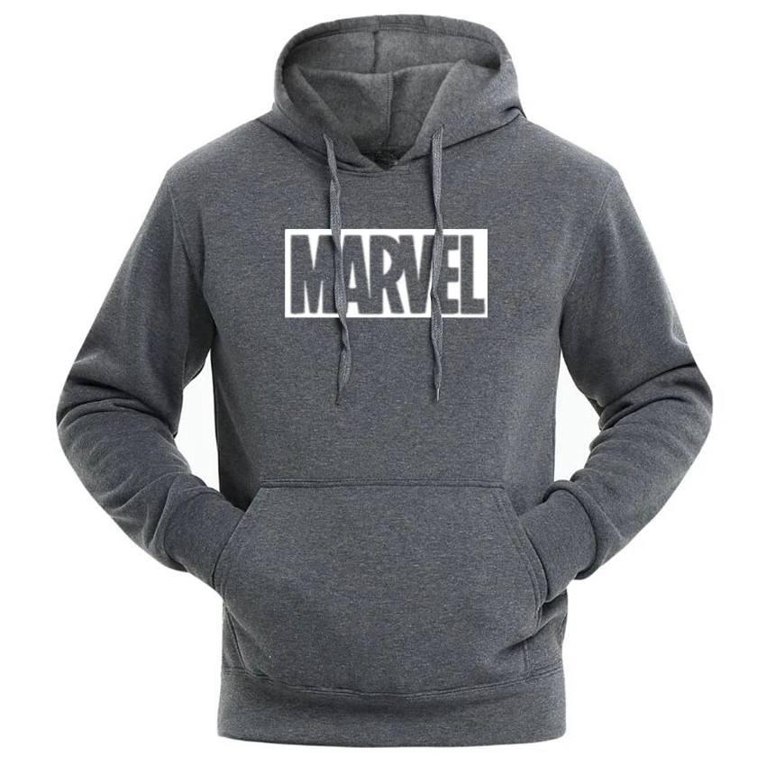 Hot 2018 Autumn And Winter Brand Sweatshirts Men High Quality MARVEL letter printing fashion mens hoodies