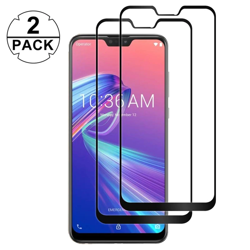 

[2 Pack] HD Screen Tempered Protective Glass for Asus Zenfone Max Pro (M2) ZB631KL / ZB633KL Screen Protector Glass Asus ZB631KL