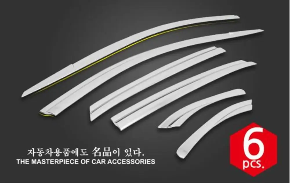 

ABS Chrome plastic Window Visor Vent Shades Sun Rain Guard car accessories For Mercedes Benz GLE ML GLEcoupe 2016 2017 2018 2019