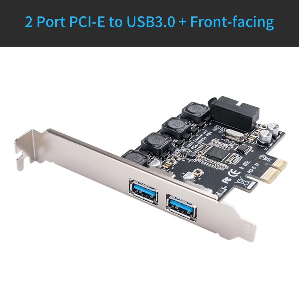 ORICO 2/4 порт PCIE к USB3.0 плата расширения PCIE X1 к USB3.0 адаптер горячей замены соответствует стандарту PCI Express2.0 Поддержка 5 Гбит/с - Цвет: Серый