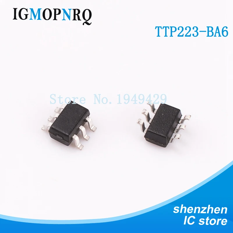 20 шт TTP223-BA6 TTP223 SOT23-6 SOT Новый и оригинальный IC | Электронные компоненты