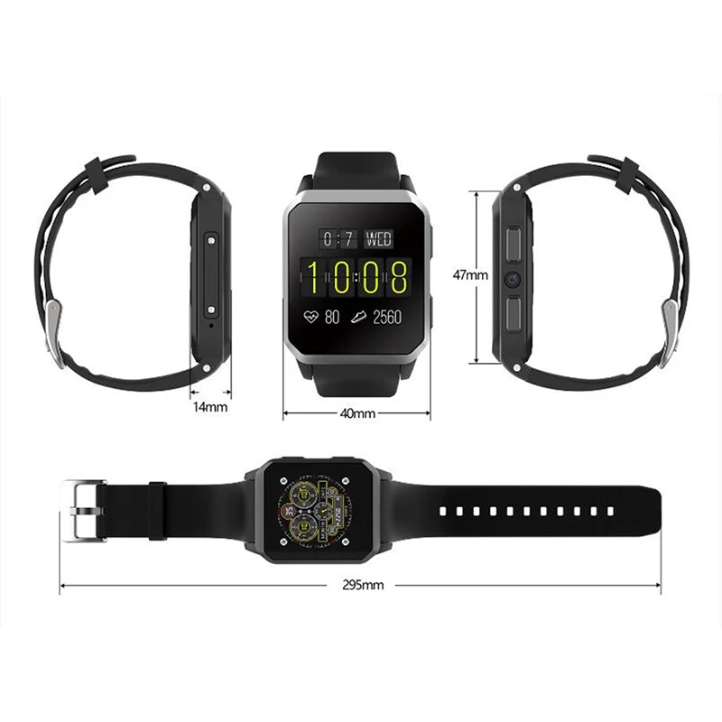 Pewant KW06 Smart Watch IP68 Waterproof GPS Smartwatch MTK6580 Wristwatch Sport Heart Rate Monitor Bluetooth Support SIM Camera