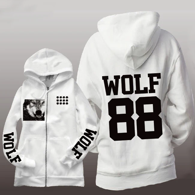 KPOP EXO XOXOKISS &amp HUG FIRSTYEAR WOLF88 молния KRIS XIUMIN LUHAN LAY CHEN TAO D.O. Толстовка SUHO BAEKHYUN CHANYEOL KAI SEHUN на
