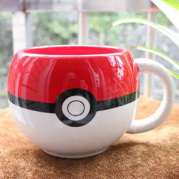 

Free shipping Ceramic Mug Coffee Cute Pokemon GO Poke Ball With Box gift packaing