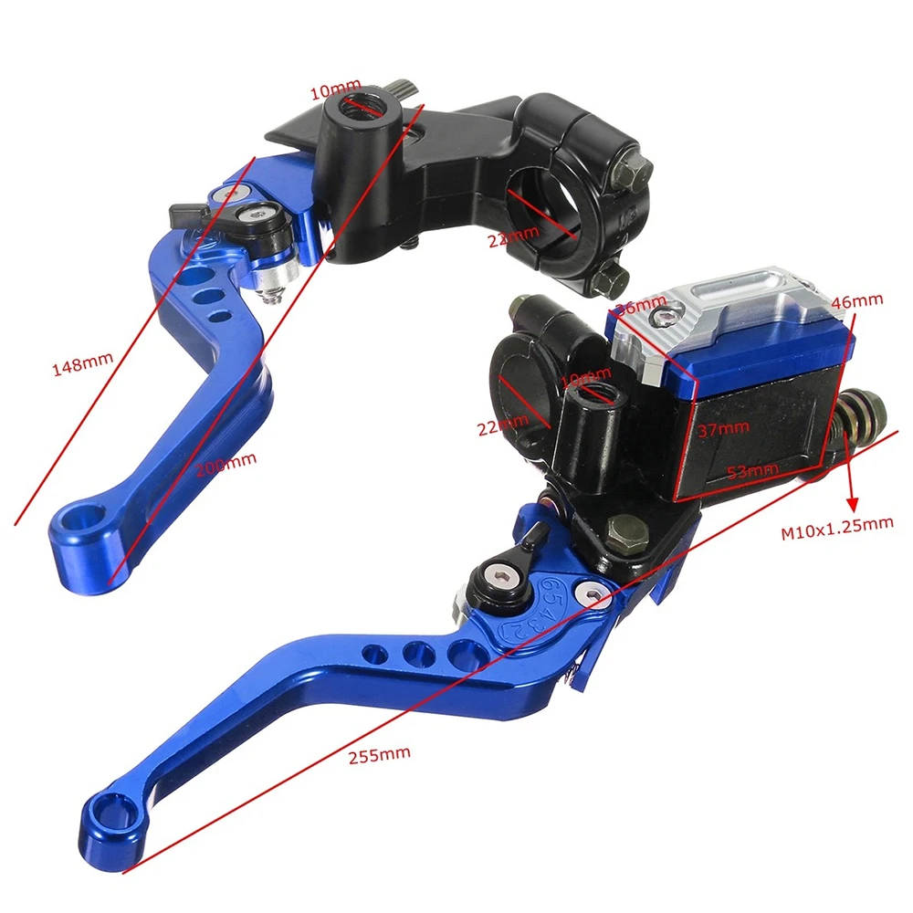 Nuevo CNC moto ciclo embrague hidráulico de la palanca de freno de cilindro maestro para husaberg gsr 600 yamaha r1 2009 leve freno frizione moto