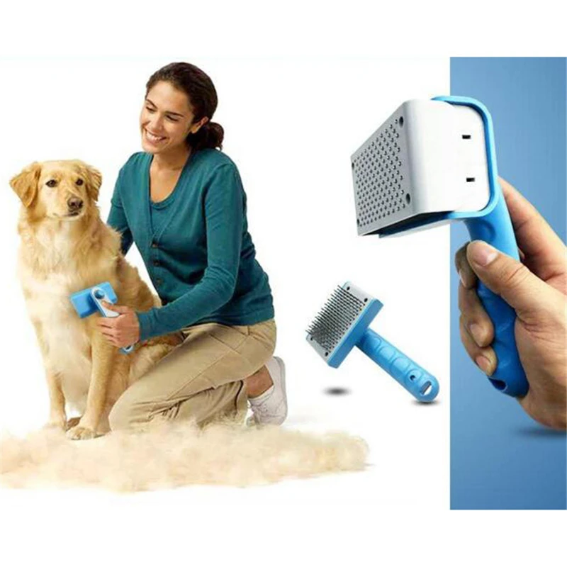 

Pet Fur Hair Grooming Comb For Dog Hair Shedding Dog Cat Hair Tool Brush Products Pet Hair Comb 2 Colors For Choose