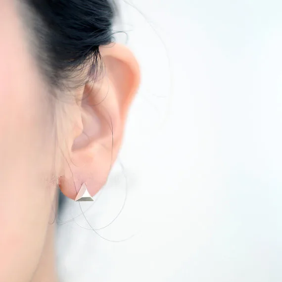 Fashion Geometry Triangle Earrings Triangular Pyramid Stud Fashion Geometry Triangle Earrings Triangular Pyramid Stud For Women Whole Free Shipping In From Jewelry Accessories On