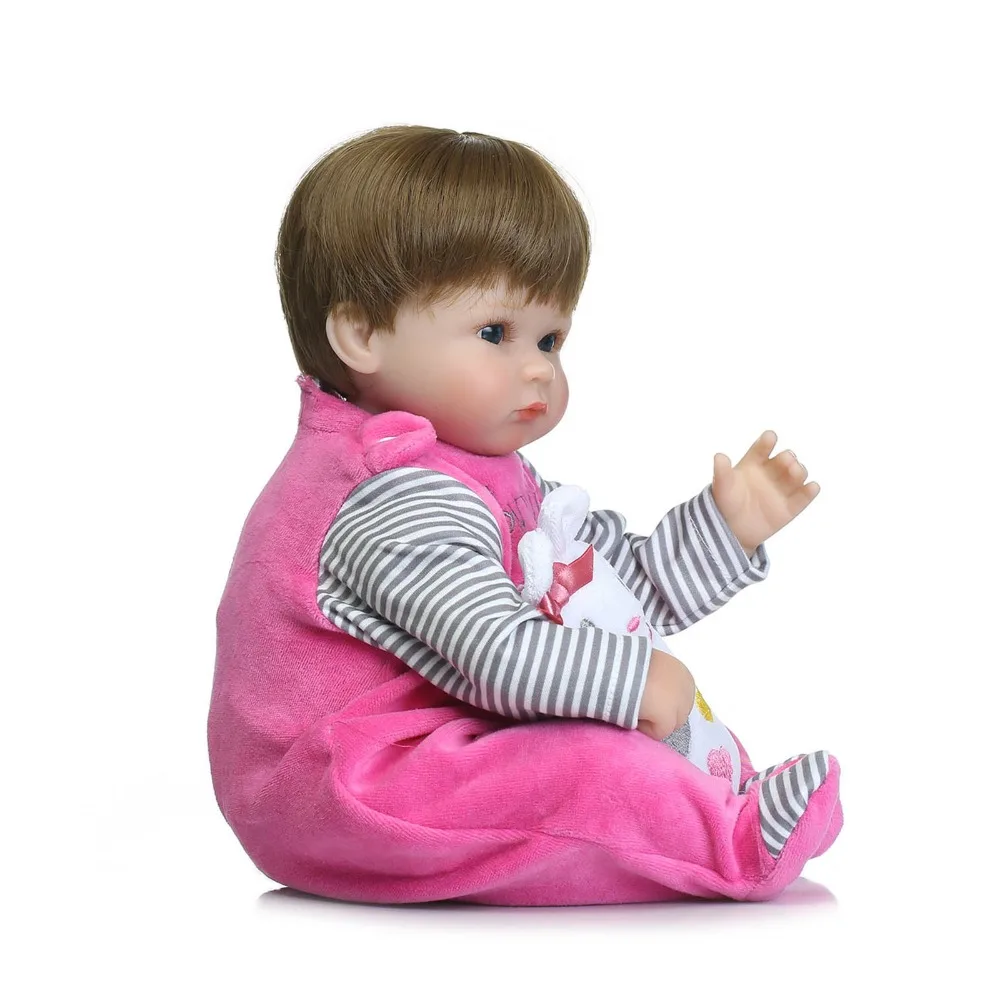 42 см прекрасный ребенок reborn кукла игрушка, лучший подарок на день рождения для ребенка, высокая-end девочка brinquedos силикон переродившиеся