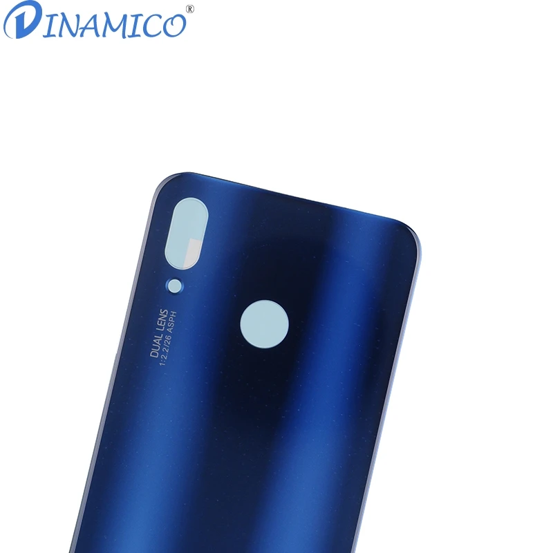 Dinamico для huawei P20 Lite Крышка батарейного отсека задняя стеклянная дверь Корпус чехол P20Lite Крышка батарейного отсека Nova 3E задняя крышка корпуса