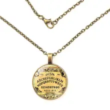YSDLJG Divination âme temps gemme alliage solénoïde verre pendentif collier Harajuku chaîne en acier inoxydable bijoux bijoux(China)